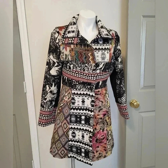 Anthropologie Dor Dor Couture Bohemian Patchwork Artistic Gypsy Style Jacket(S) - Picture 2 of 10